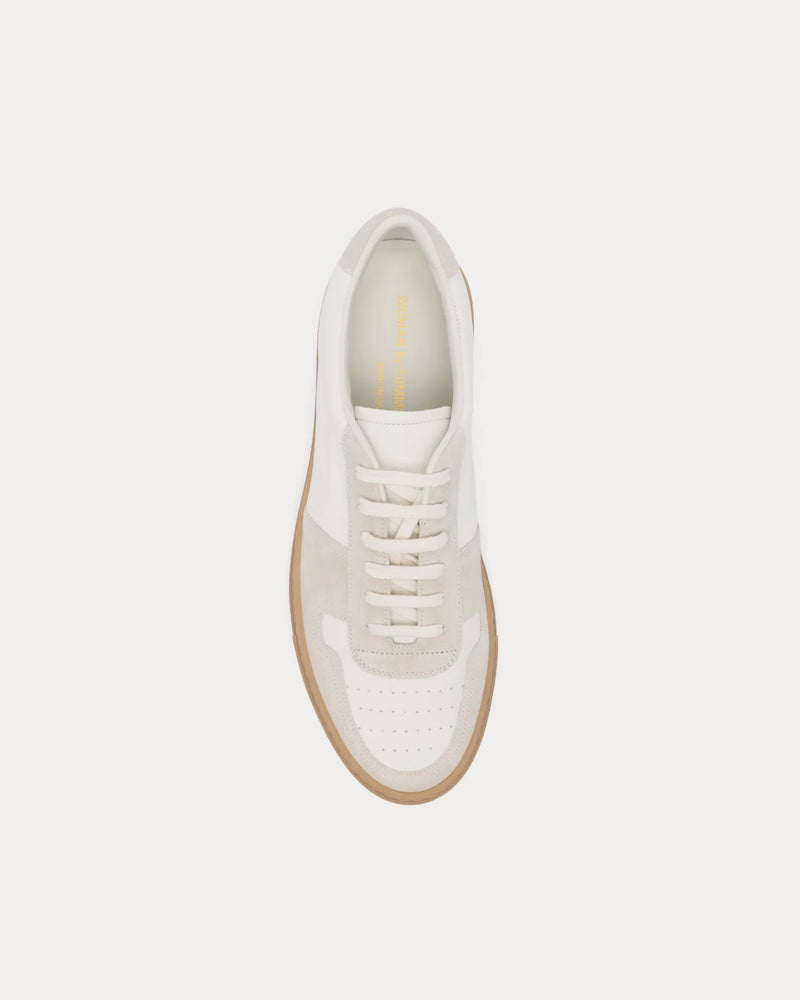 Common Projects BBall Duo Slim Leather & Suede White Low Top Sneakers - 2