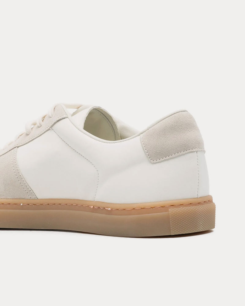 Common Projects BBall Duo Slim Leather & Suede White Low Top Sneakers - 4