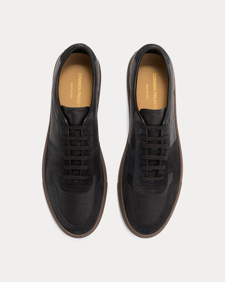 Common Projects BBall Duo Leather & Suede Black Low Top Sneakers - 2