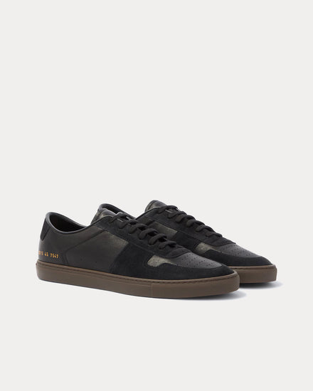 Common Projects BBall Duo Leather & Suede Black Low Top Sneakers - 3