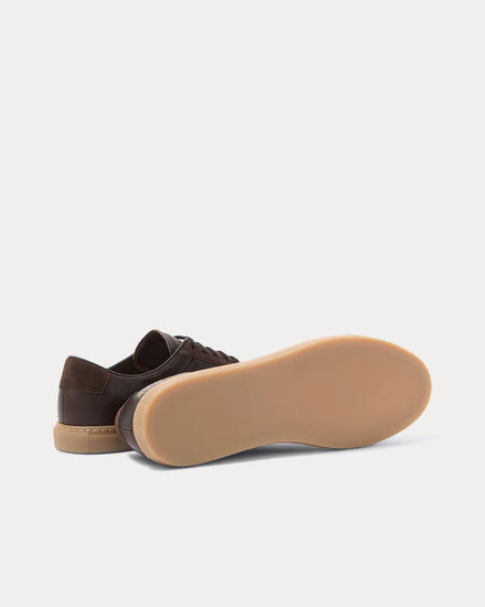 Common Projects BBall Duo Leather & Suede Dark Brown Low Top Sneakers - 5