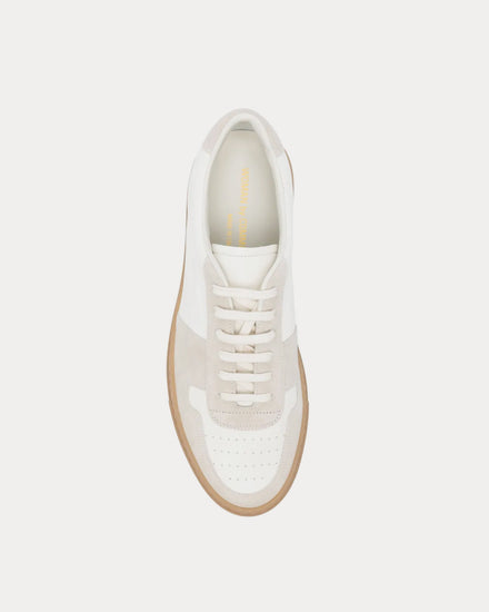 Common Projects BBall Duo Leather & Suede White Low Top Sneakers - 2