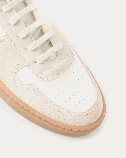 Common Projects BBall Duo Leather & Suede White Low Top Sneakers - 5