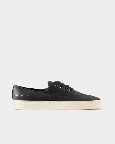 Common Projects Deck Leather Black Low Top Sneakers