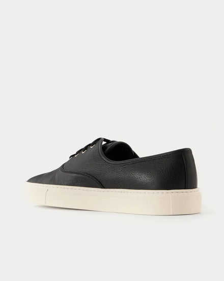 Common Projects Deck Leather Black Low Top Sneakers - 2
