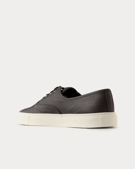 Common Projects Deck Leather Brown Low Top Sneakers - 2