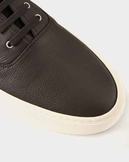 Common Projects Deck Leather Brown Low Top Sneakers - 4