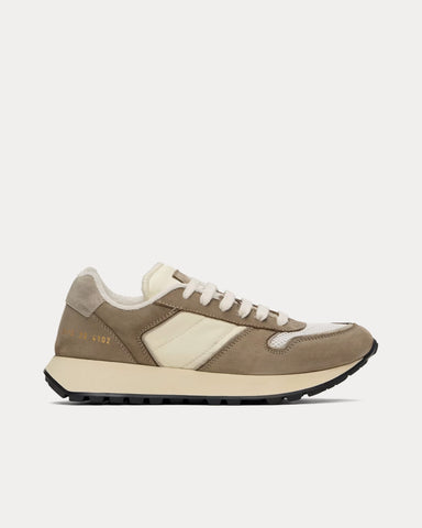 Common Projects Track SS24 Brown / Off White Low Top Sneakers