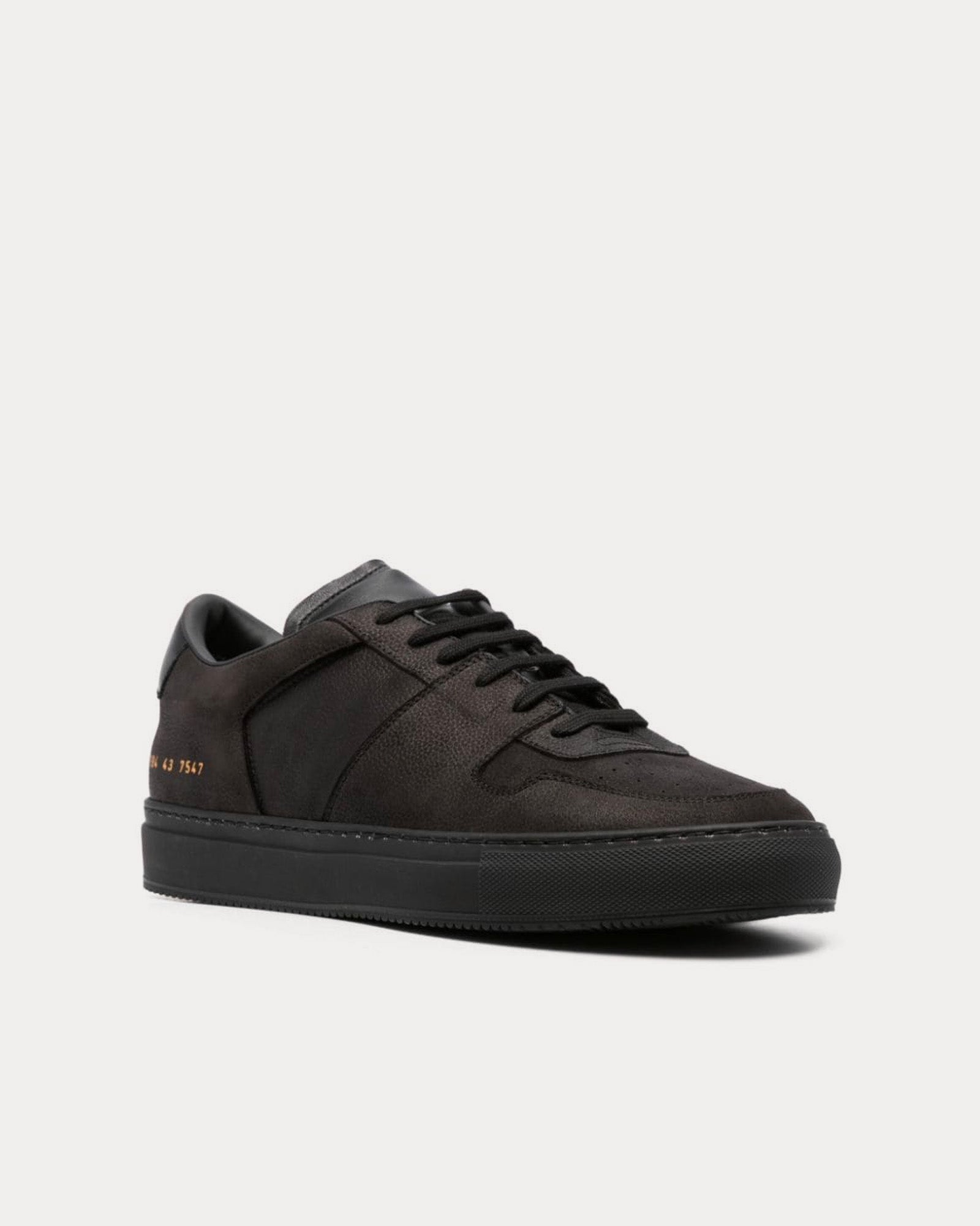 Common Projects - Decades Calf-Leather Black / Black Low Top Sneakers
