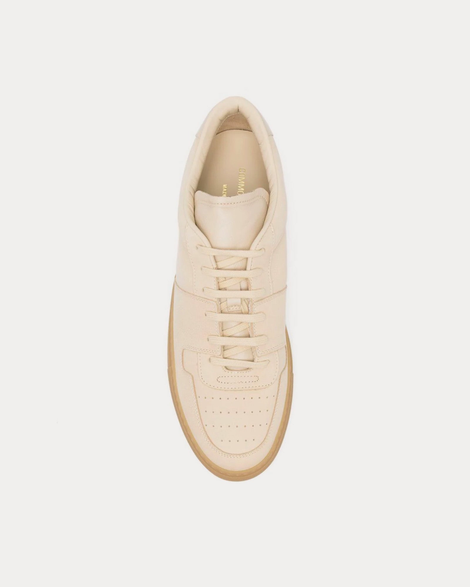 Common Projects - Decades Calf-Leather Sand Beige Low Top Sneakers