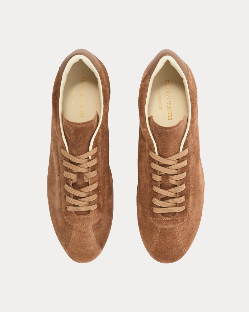 Common Projects Driving Leather & Suede Brown Low Top Sneakers - 2