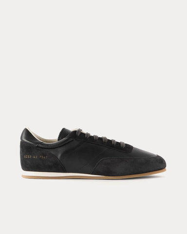 Common Projects Minimal Runner Leather & Suede Black Low Top Sneakers