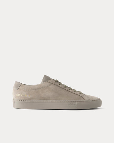 Common Projects Original Achilles Nubuck Beige Low Top Sneakers