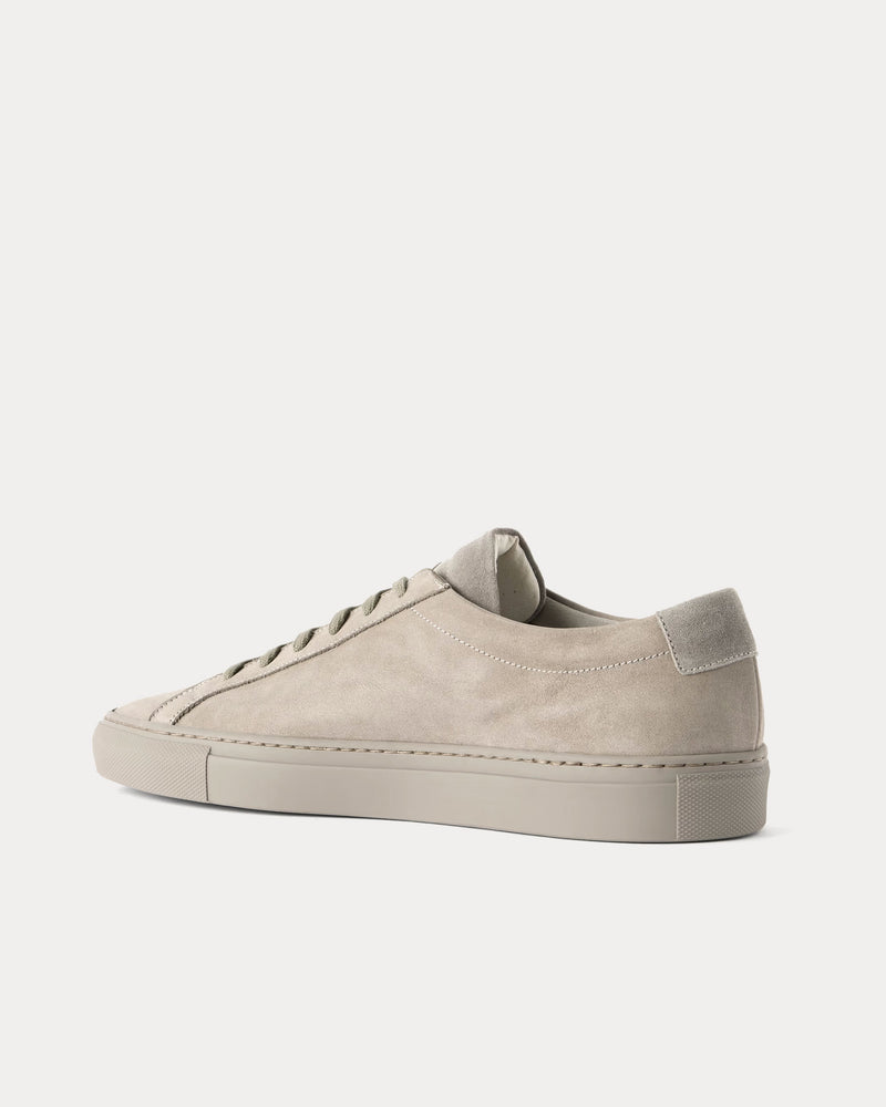 Common Projects Original Achilles Nubuck Beige Low Top Sneakers - 2