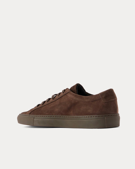 Common Projects Original Achilles Nubuck Brown Low Top Sneakers - 2