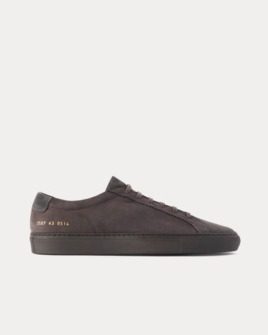 Common Projects Original Achilles Nubuck Gray Low Top Sneakers