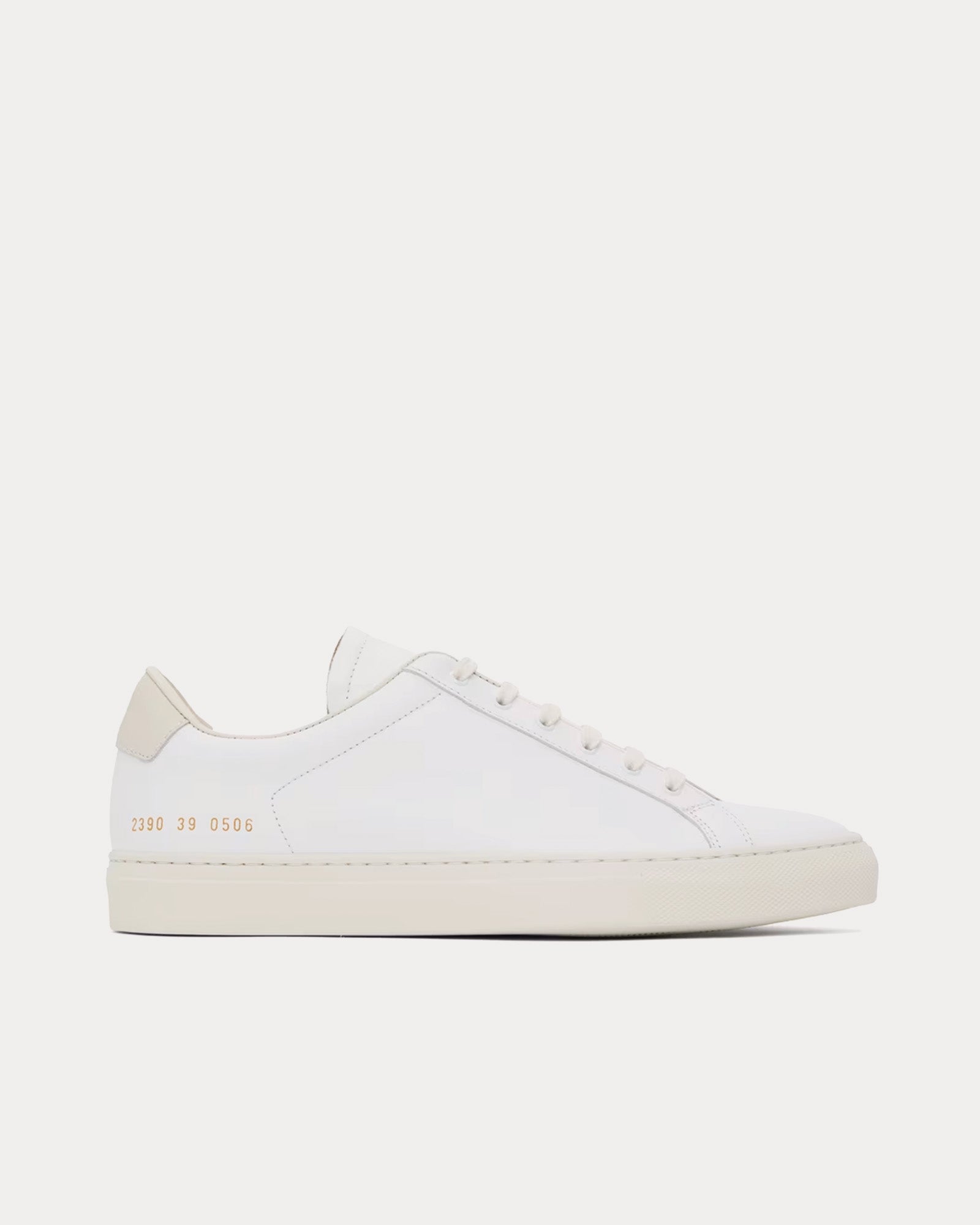 Common Projects - Retro Leather White Low Top Sneakers