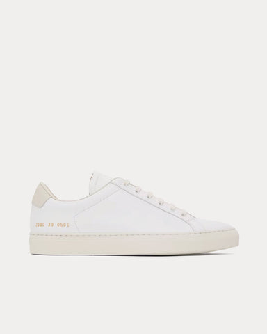 Common Projects Retro Leather White Low Top Sneakers