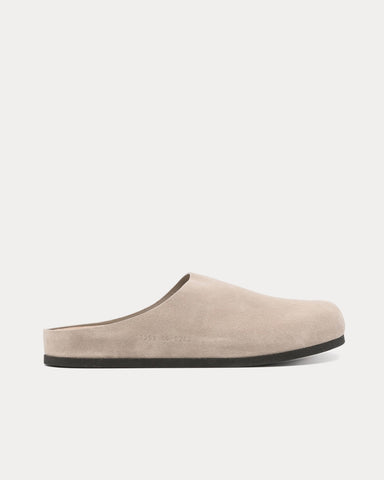 Common Projects Suede Taupe Clogs