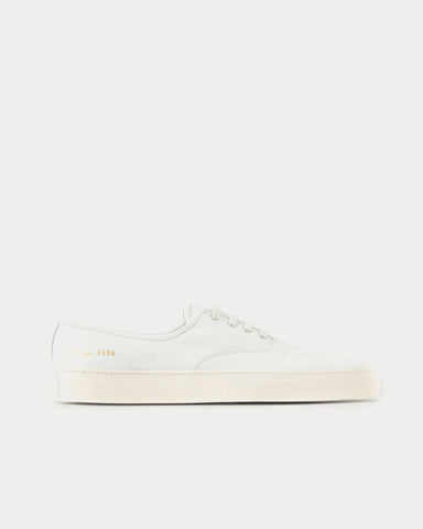 Common Projects Deck Leather White Low Top Sneakers