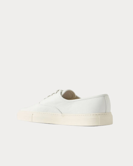 Common Projects Deck Leather White Low Top Sneakers - 2