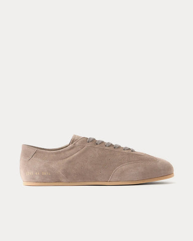 Common Projects Winter Driving Suede Beige Low Top Sneakers