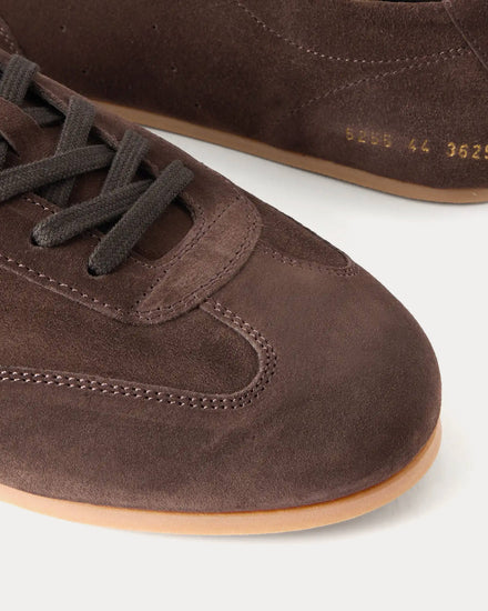Common Projects Winter Driving Suede Dark Brown Low Top Sneakers - 6