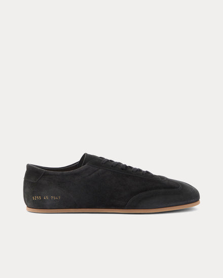 Common Projects Winter Driving Suede Off Black Low Top Sneakers - 1