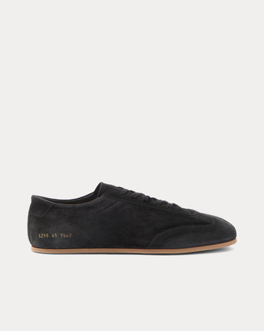 Common Projects Winter Driving Suede Off Black Low Top Sneakers