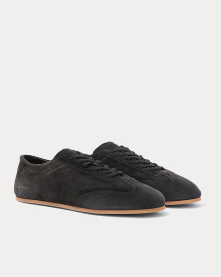 Common Projects Winter Driving Suede Off Black Low Top Sneakers - 3