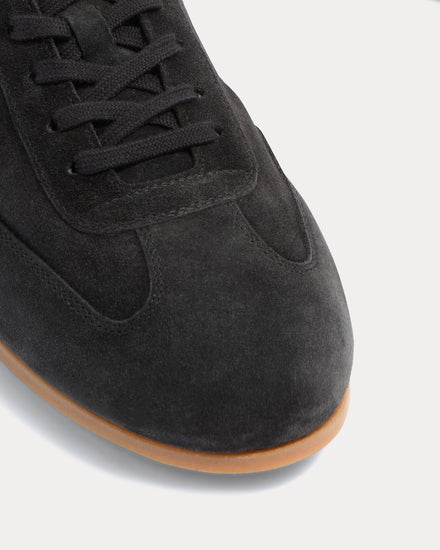 Common Projects Winter Driving Suede Off Black Low Top Sneakers - 6