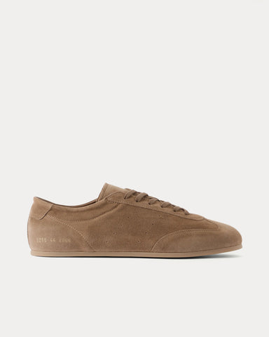 Common Projects Winter Driving Suede Taupe Low Top Sneakers