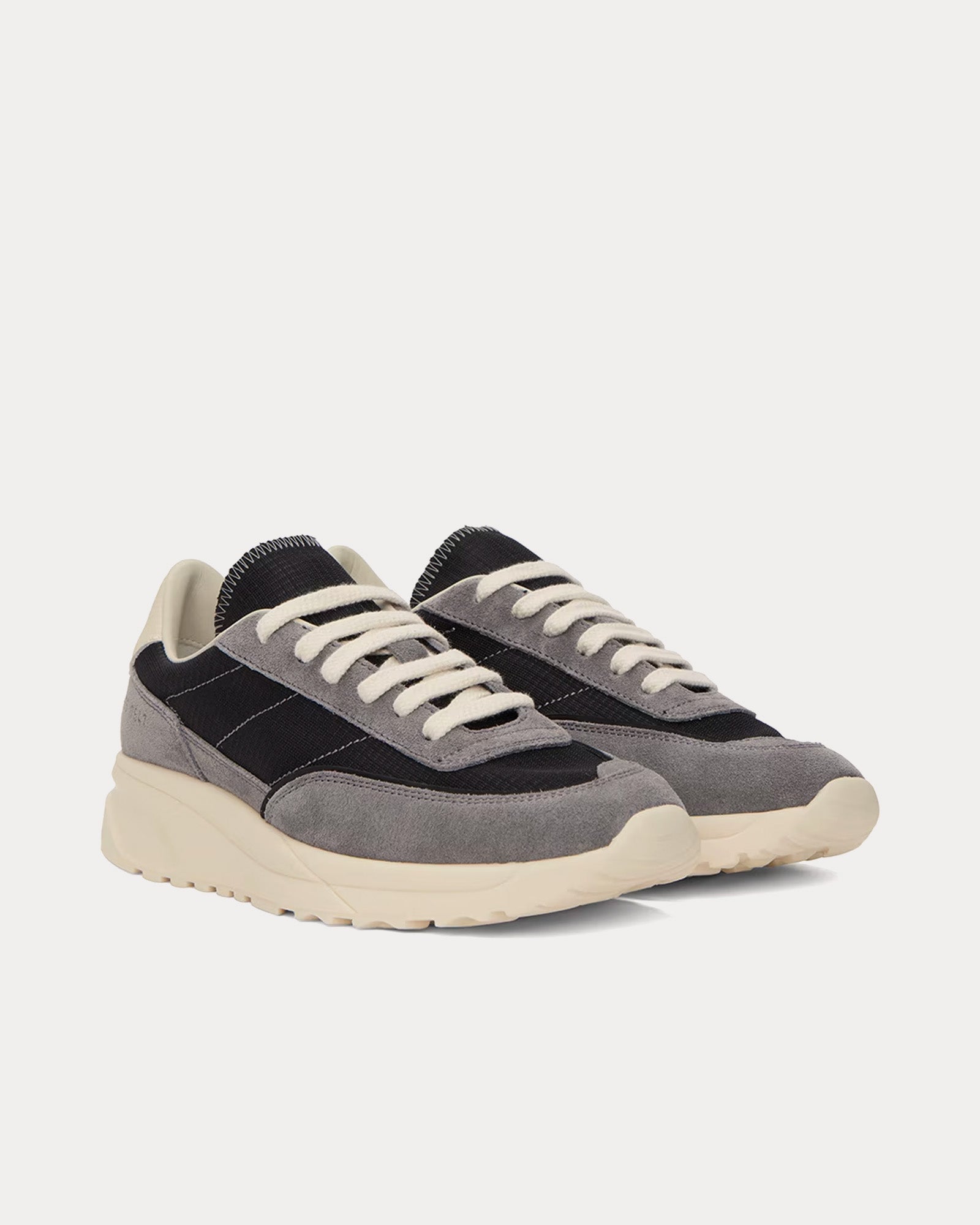 Common Projects - Track 80s Grey / Black Low Top Sneakers