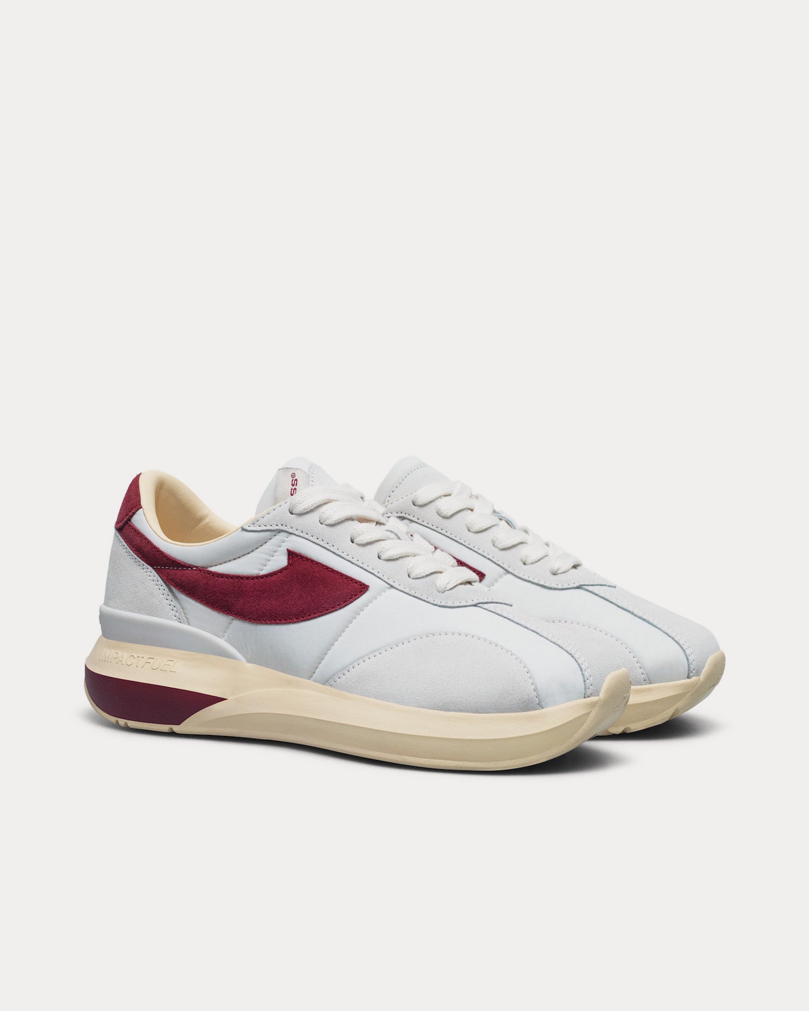 Compass Unisex Velocity Creme / Cherry Low Top Sneakers & Trainers