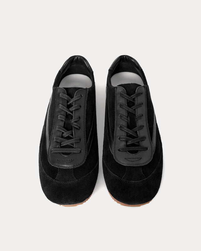 COS Men's Minimal Suede Black Low Top Sneakers & Trainers