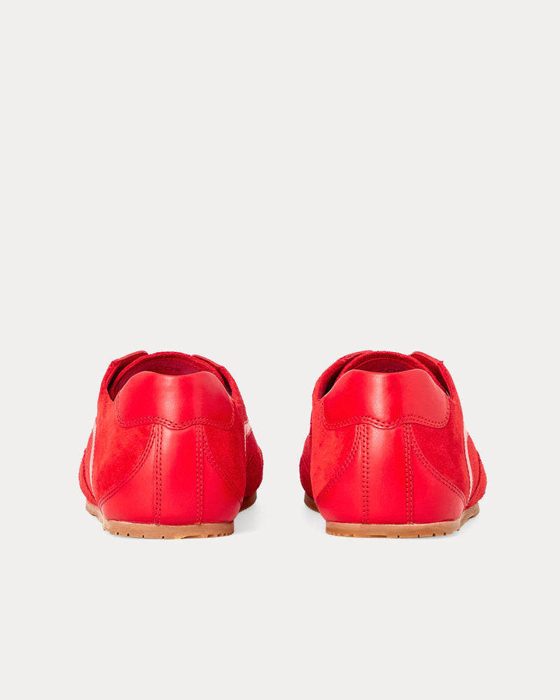 COS Minimal Suede Crimson Low Top Sneakers - 3