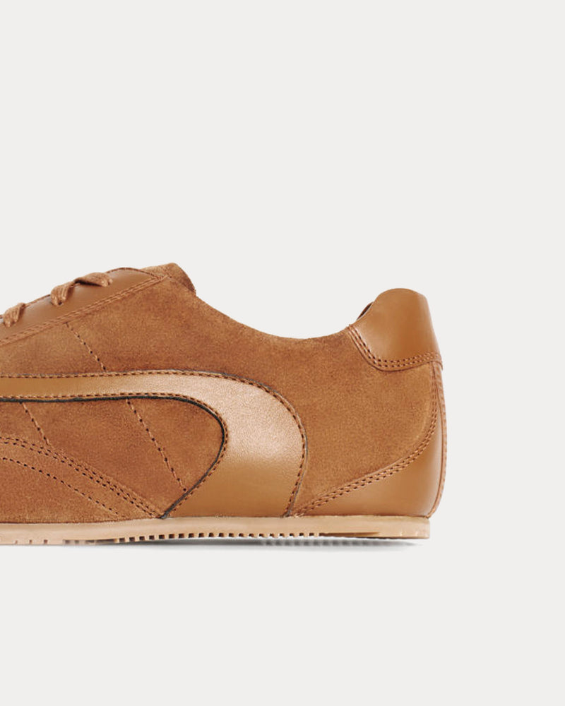 COS Minimal Suede Cognac Low Top Sneakers - 4