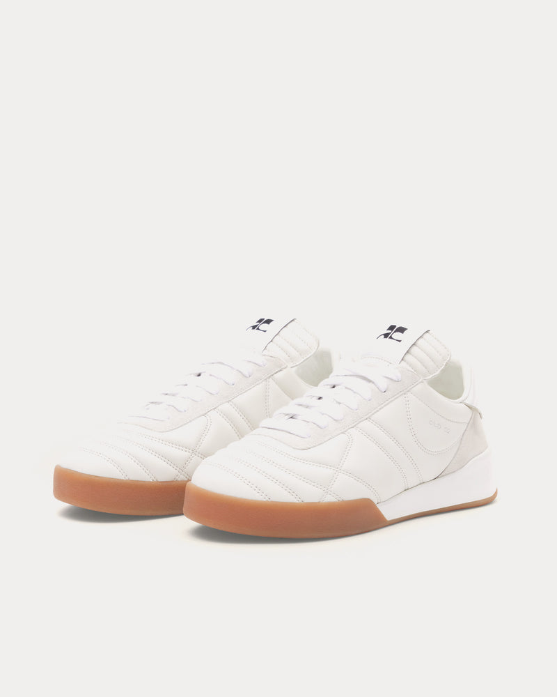 COURREGES | CLUB 02 LEATHER SNEAKERS WHITE スニーカー Courrèges Men's Club 02 Leather Heritage White Low Top