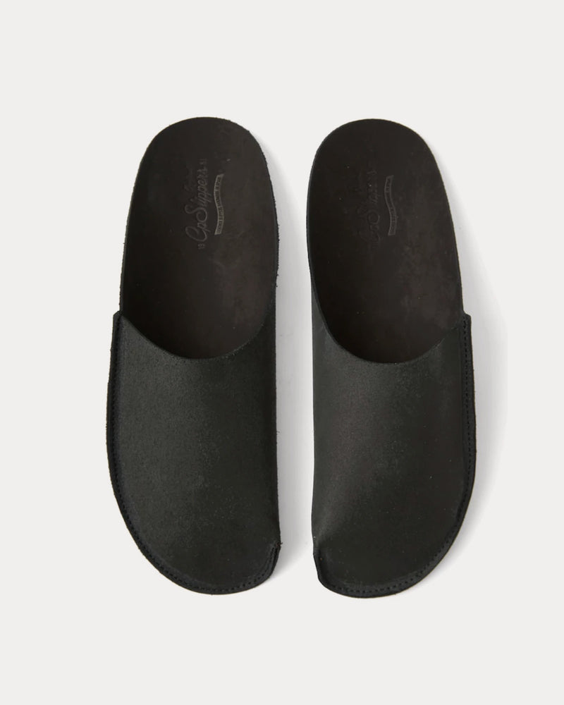 CP Slippers Minimalist Leather Black Slippers - 2