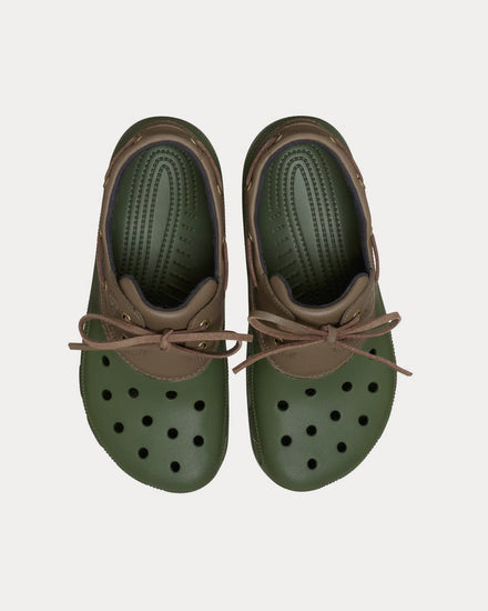 Crocs Islander Pitcrew Khaki Green Clogs - 2