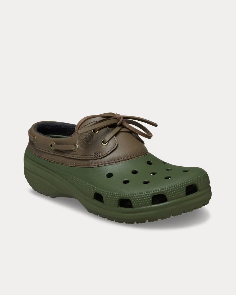 Crocs Islander Pitcrew Khaki Green Clogs - 3