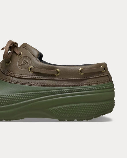 Crocs Islander Pitcrew Khaki Green Clogs - 5