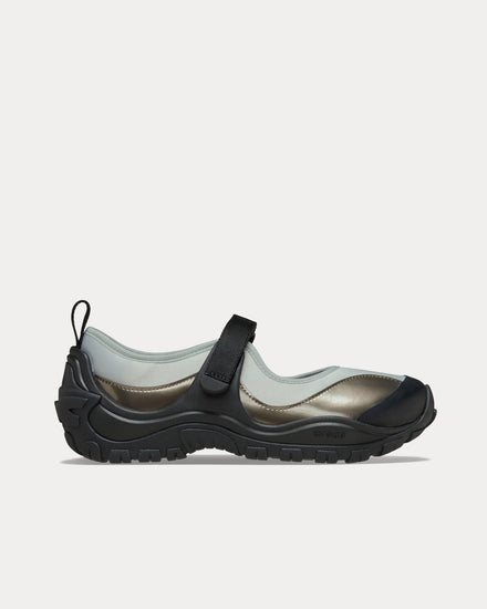 Crocs Terre Ballet Core Black / Silver Metallic Slip On Sneakers - 1