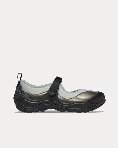 Crocs Terre Ballet Core Black / Silver Metallic Slip On Sneakers