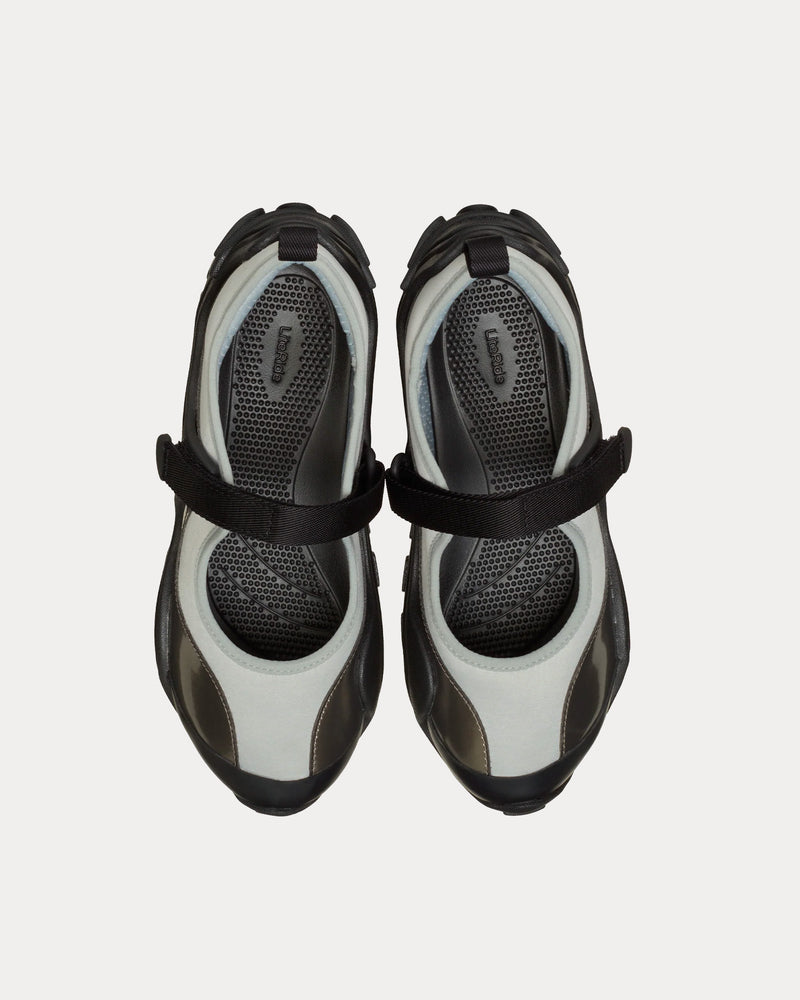 Crocs Terre Ballet Core Black / Silver Metallic Slip On Sneakers - 2