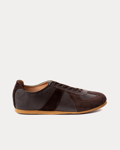Crown Northampton Adnitt Gat Calf Leather with Gum Soles Brown Low Top Sneakers