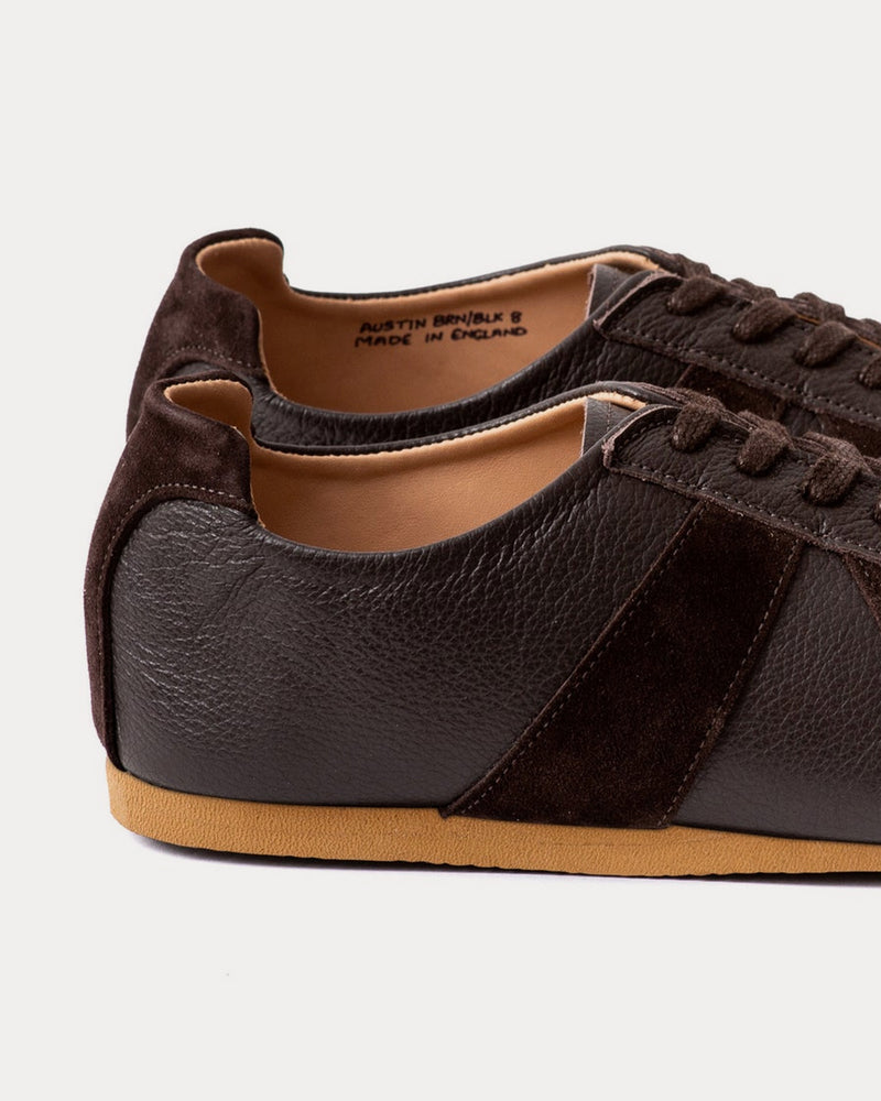 Crown Northampton Adnitt Gat Calf Leather with Gum Soles Brown Low Top Sneakers - 3