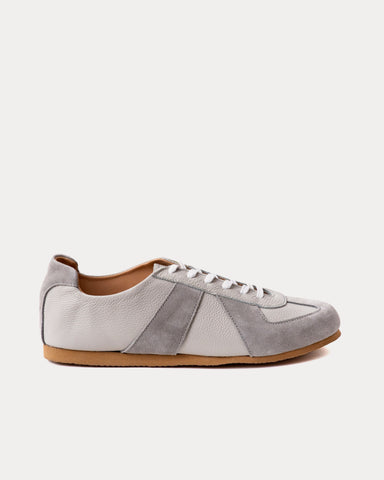 Crown Northampton Adnitt Gat Calf Leather with Gum Soles Grey Low Top Sneakers