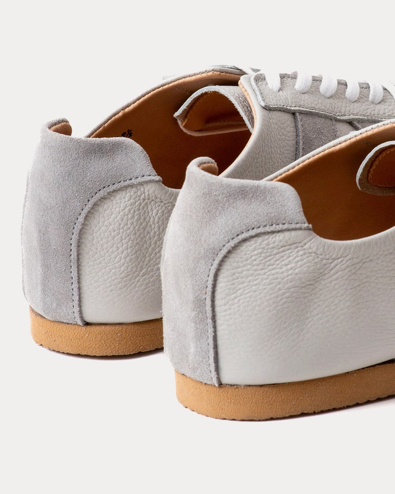 Crown Northampton Adnitt Gat Calf Leather with Gum Soles Grey Low Top Sneakers - 3