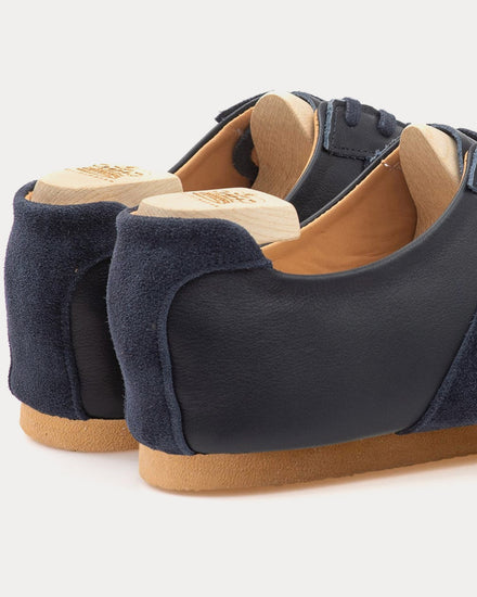 Crown Northampton Adnitt Gat Calf Leather with Gum Soles Navy Low Top Sneakers - 3